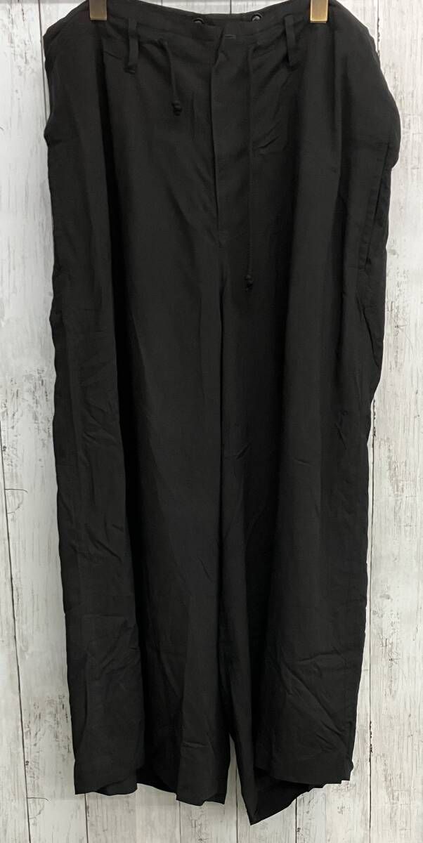 BLACK Scandal Yohji Yamamotoヌードイラスト サルエルパンツ ブラック スキャンダル ヨウジヤマモト ロングパンツ ブラック size3