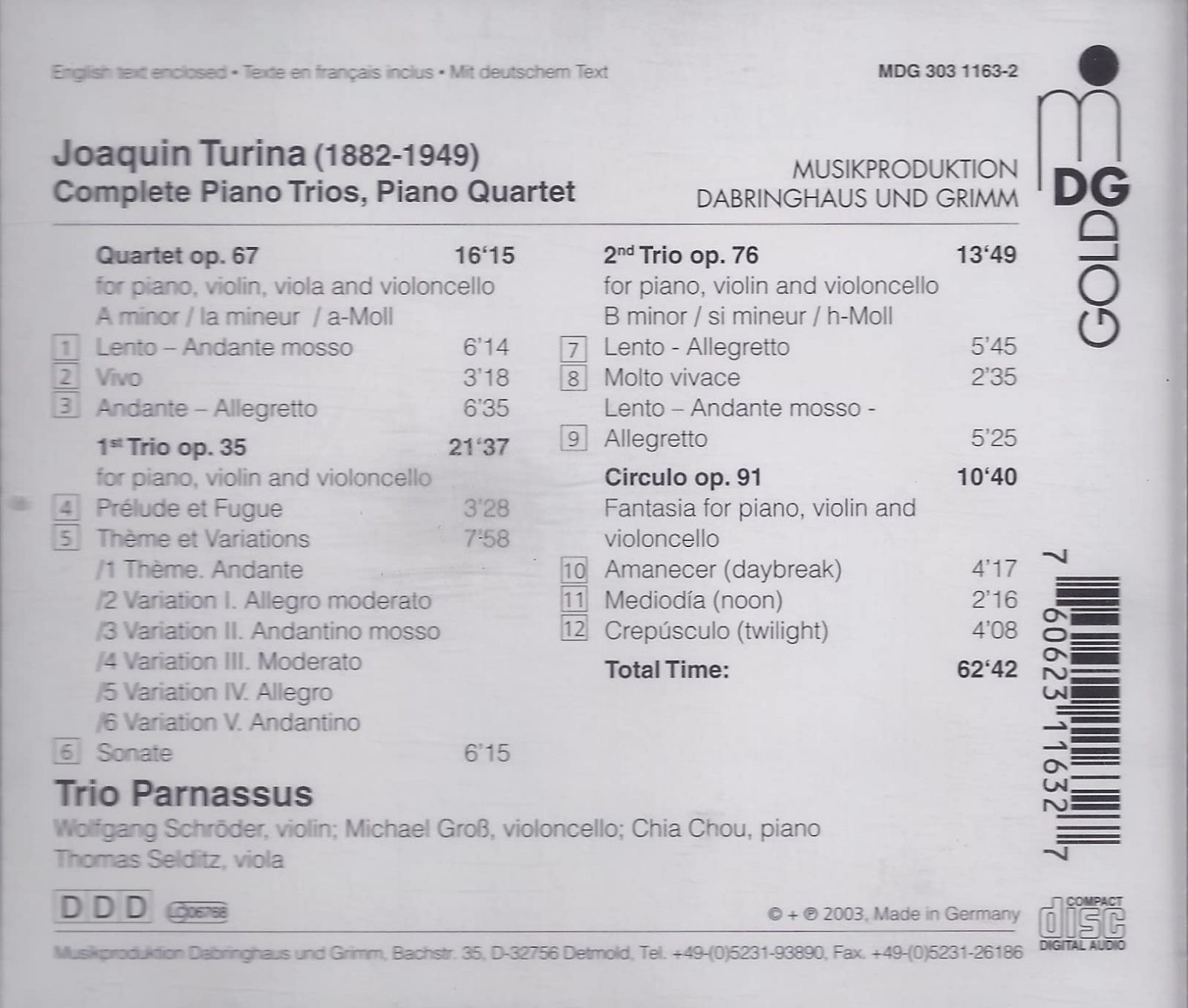 【CD】Complete Piano Trios