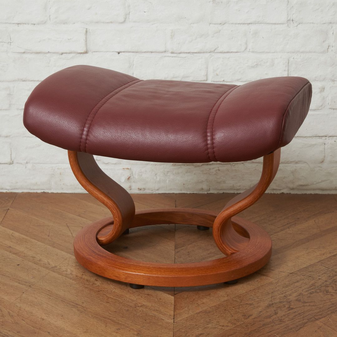 エコーネス オットマン 北欧 本革 スツール ekornes ノルウェー レザー コンサル ストレスレス 腰掛け フットレスト 椅子 イス 93638