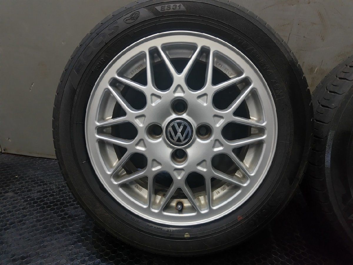 YOKOHAMA ECOS ES31 175/60R14】夏タイヤ【VW 純正ホイール BBS製 14 