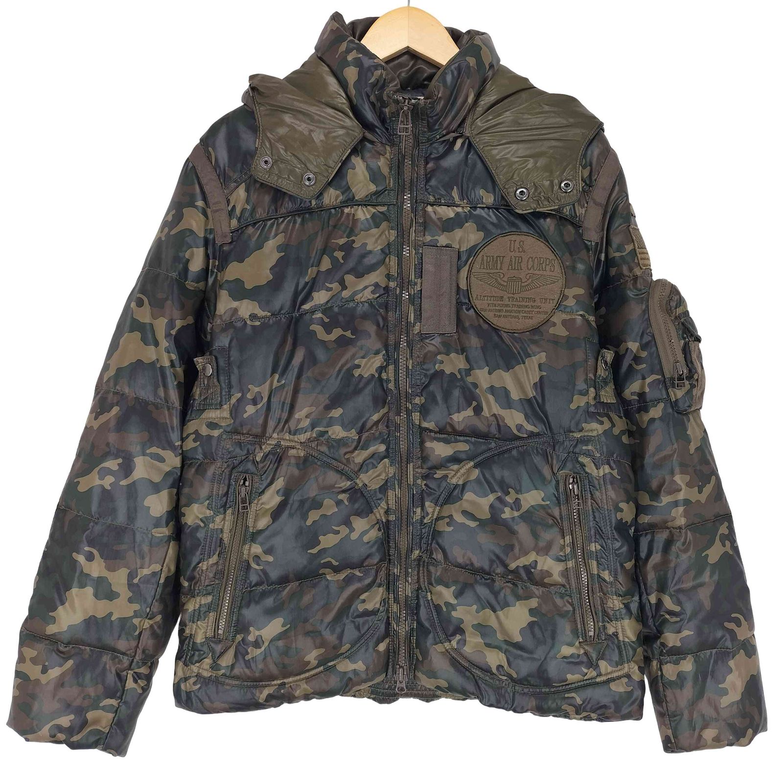 アヴィレックス AVIREX カモ柄中綿ジャケット メンズ 2XL