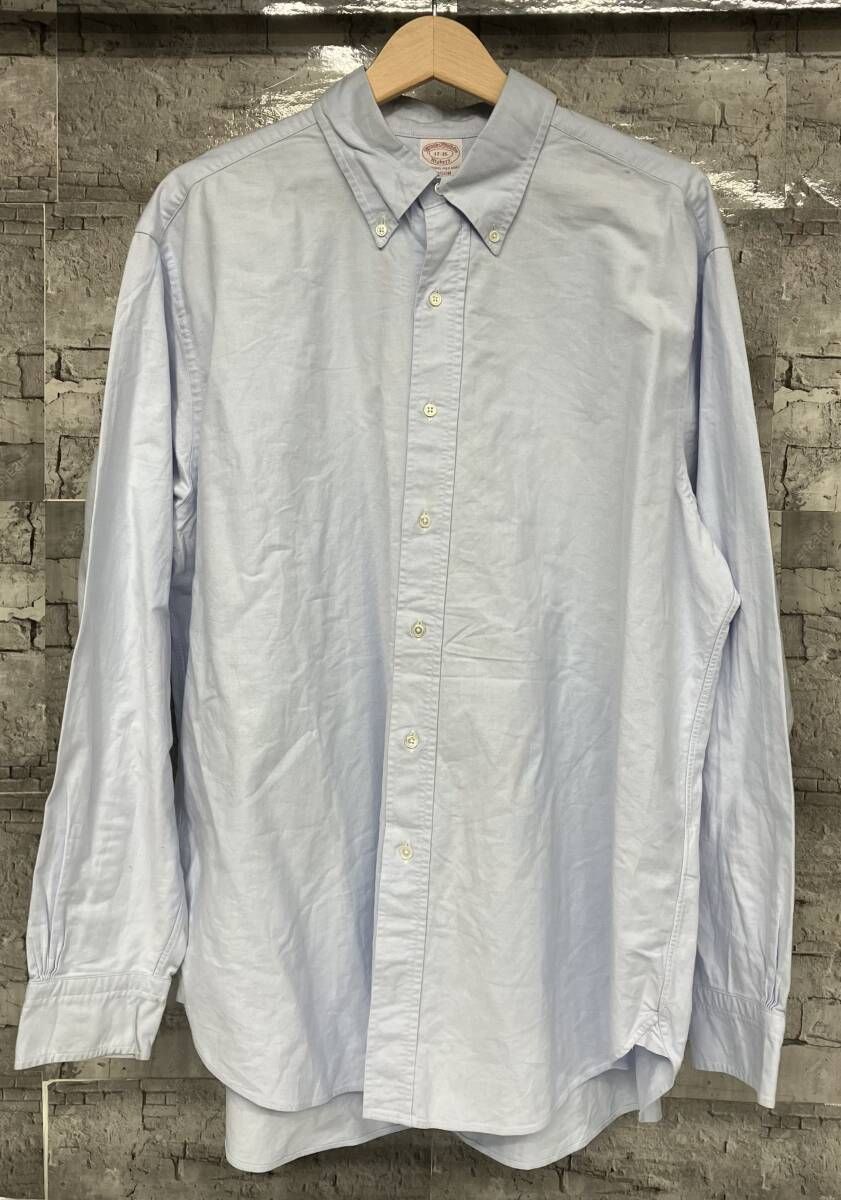 Brooks Brothers ブルックスブラザーズ Makers MADISON USA製 長袖シャツ ボタンダウンシャツ サイズ17-35 ライトブルー 9,701円