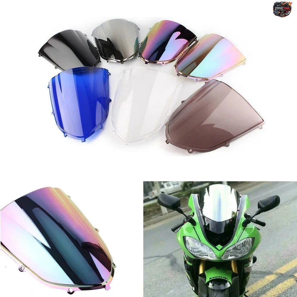 カワサキ ZX-10R 用 ダブルバブル ウインドシールド ディフレクター プロテクター ウインドスクリーン 2004 2005