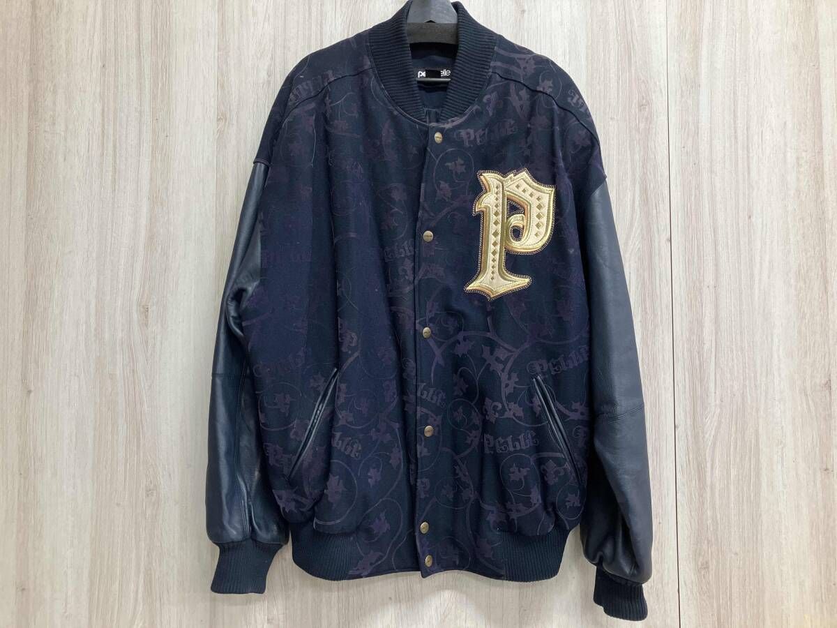 pelle pelle ペレペレ スタジャン XLサイズ ネイビー 汚れ有り