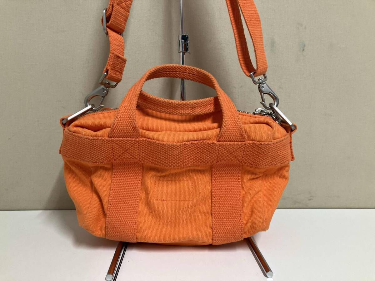 Heron Preston Calvin Klein cotton canvas bag カルバンクライン ヘロンプレストン 2WAY オレンジ ミニショルダー キャンバス