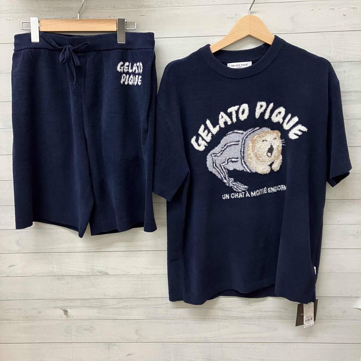 GELATOPIQUE ジェラートピケ sleeping cat JQDプルオーバー＆ハーフ