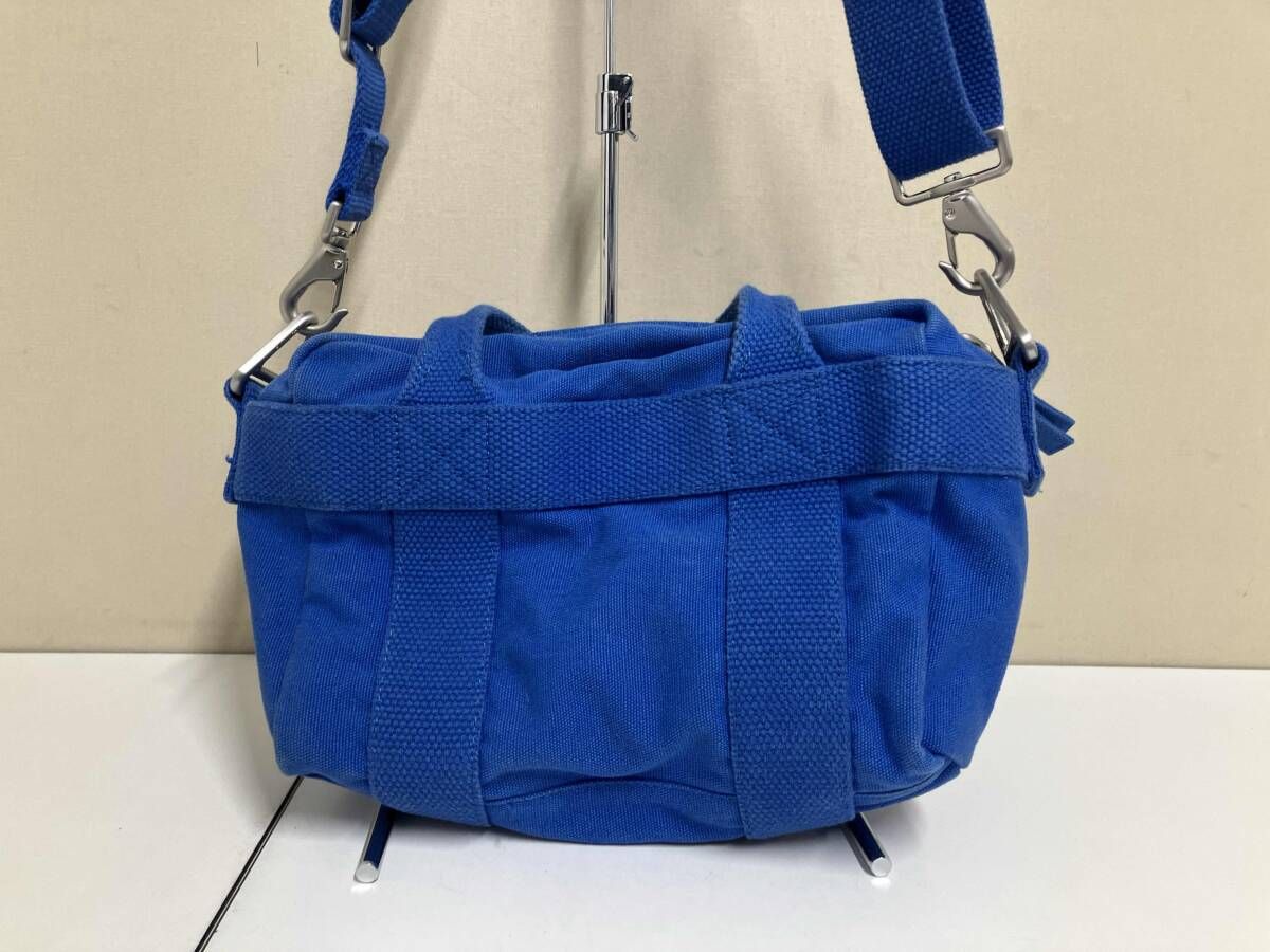 Heron Preston Calvin Klein cotton canvas bag 青 ヘロンプレストン カルバンクライン 2WAY ショルダーバッグ ミニボストン キャンバス
