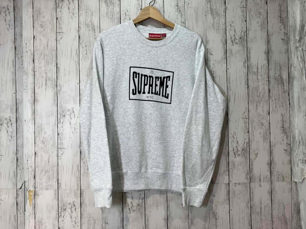Supreme シュプリーム　ウォームアップ クルーネック　19AW スエット　トレーナー　トップス　サイズS カラーグレー 9,997円
