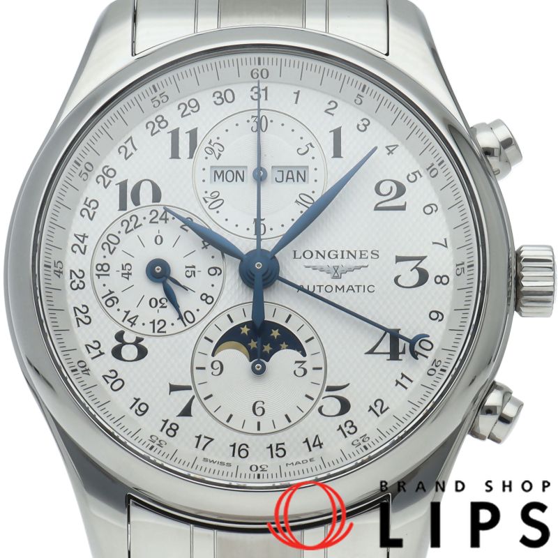 ロンジン マスターコレクション ムーンフェイズ クロノグラフ 42mm L2.773.4/L2.773.4.78.6 箱 保証書