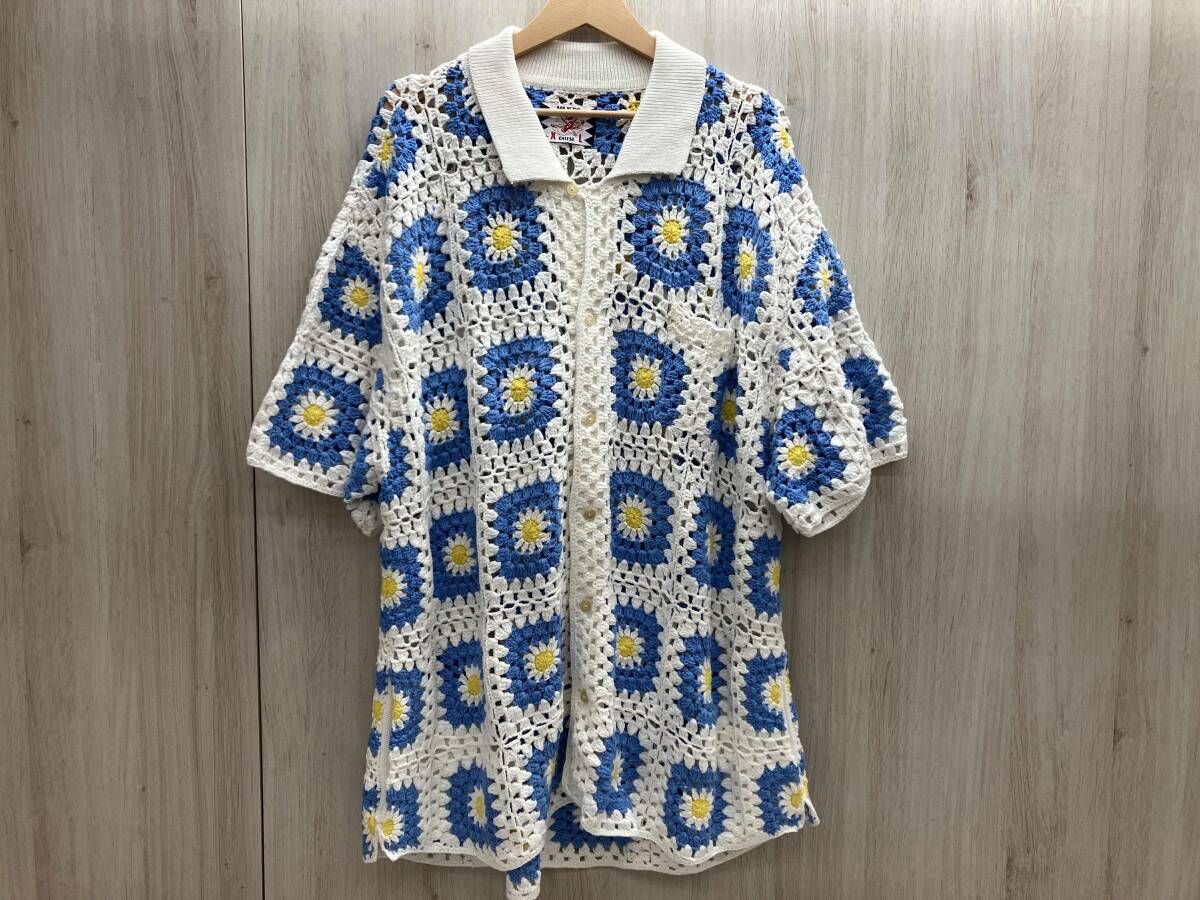 SON OF THE CHEESE/サノバチーズ Flower Knit Shirt/フラワーニット