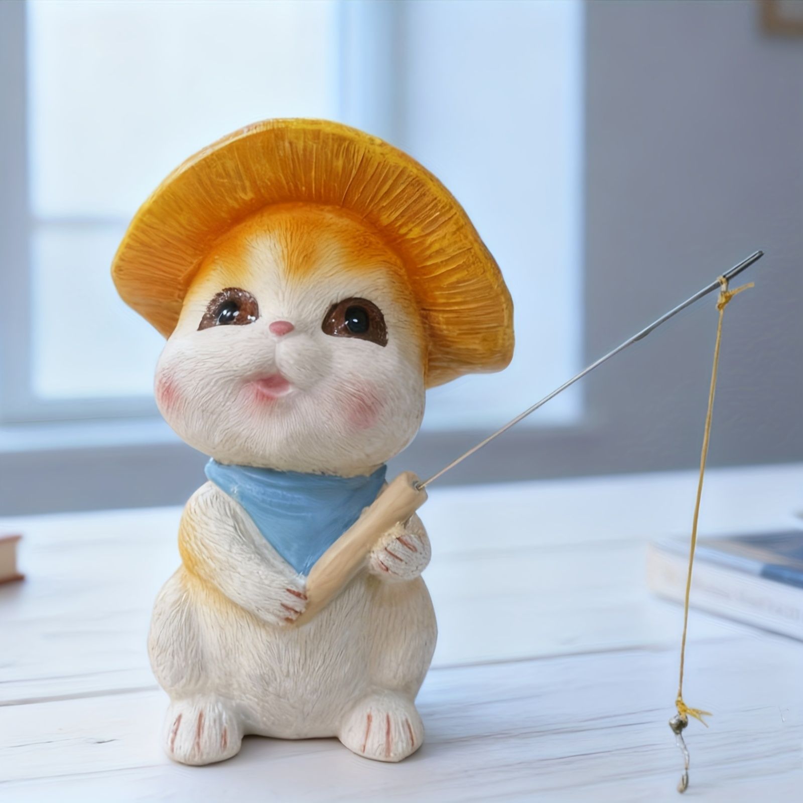 置物 オブジェ ガーデンオーナメント 釣りをしているネコ ねこ 猫 屋外 屋内 インテリア 玄関 リビング ダイニング 装飾 庭 ガーデニング 装飾 ガーデン 樹脂 可愛い ギフト インテリア用品 贈り物 雑貨 ミニサイズ 池オブジェ