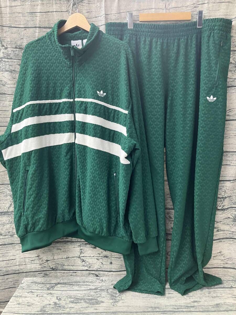 adidas モノグラム トラックセットアップ グリーン 2XL アディダス