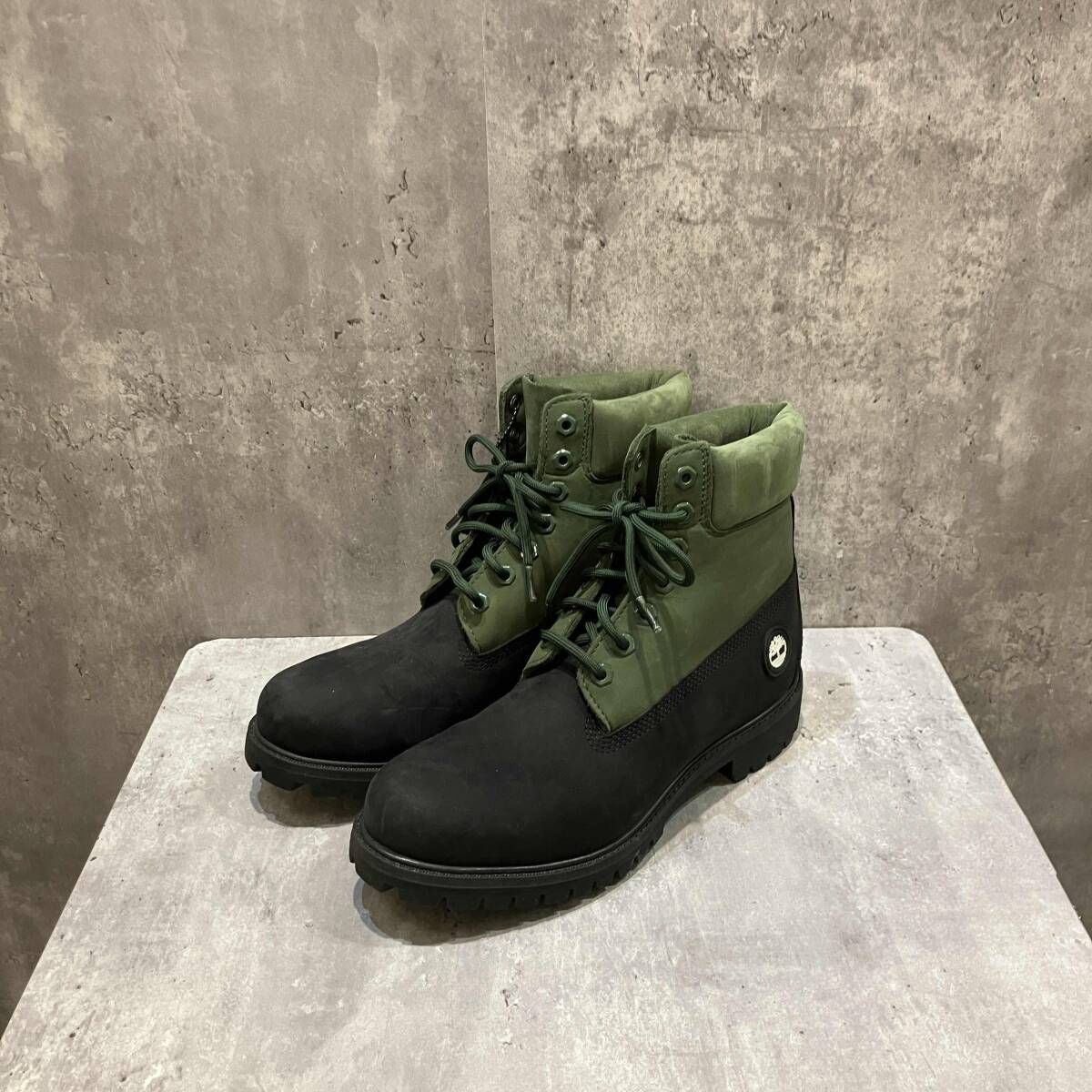 Timberland プレミアム6インチ ウォータープルーフ トレッキングブーツ size 27cm グリーン ブラック ティンバーランド