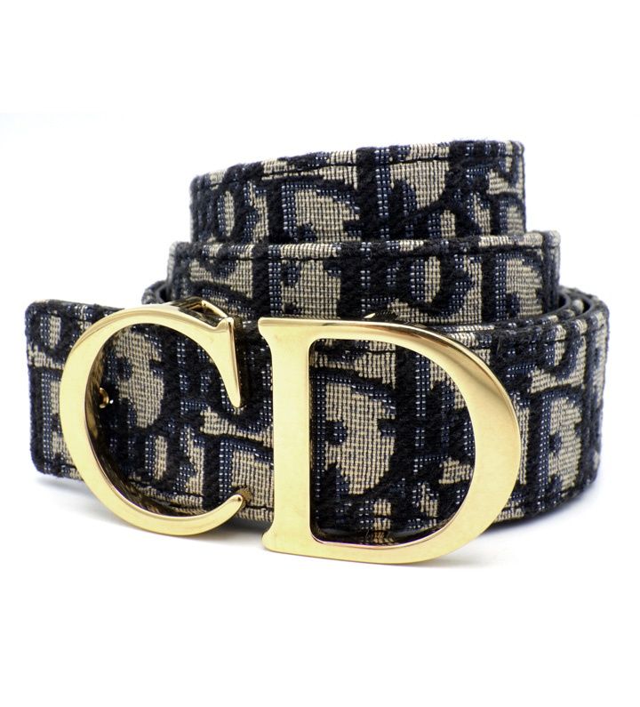 ディオール DIOR オブリーク CD バックル レザー ベルト h8132