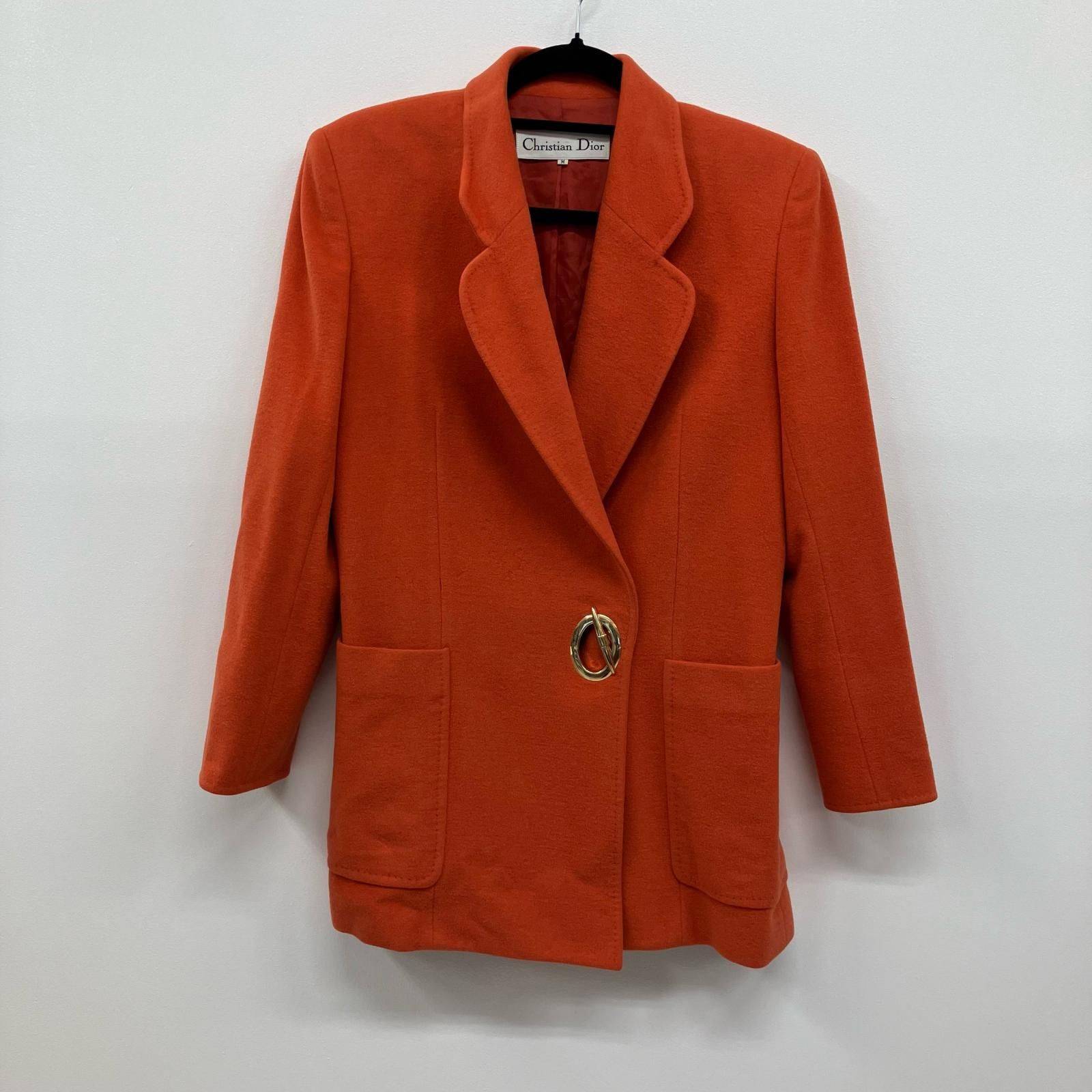 【イオン広店】 中古 Christian Dior | クリスチャンディオール その他アウター ウールジャケット オレンジ サイズ：M 【108】