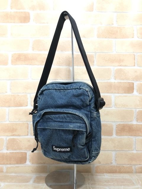 【中古】 Supreme シュプリーム Denim Shoulder Bag ブルー 111453952