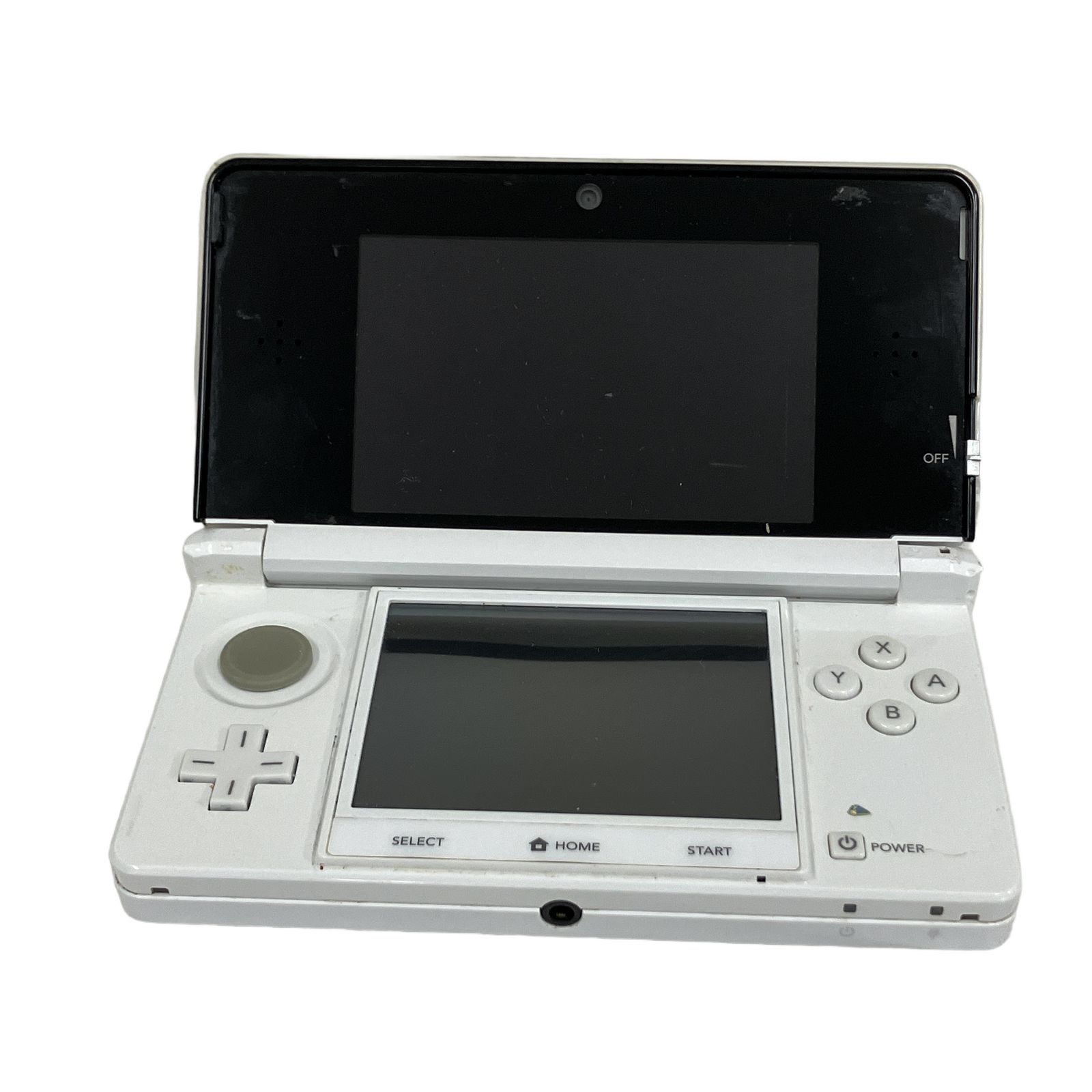 Nintendo 3DS CTR-001 アイスホワイト タッチペンなし ゲーム機 本体 ニンテンドー 中古 O11177009