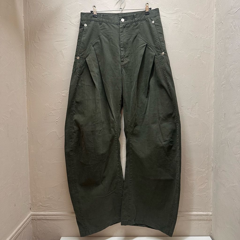 CONZ コンズ Duck Curve Pants カーブパンツ 304240006 ダークオリーブ size:2【代官山B05】