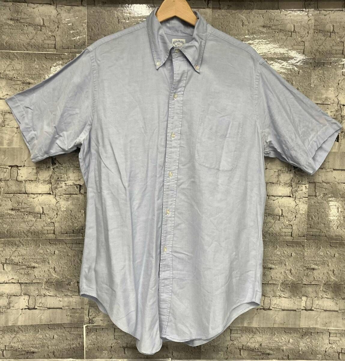 Brooks Brothers ブルックスブラザーズ makers 60s 6ボタン BDシャツ 半袖シャツ サイズ16 1/2 ライトブルー