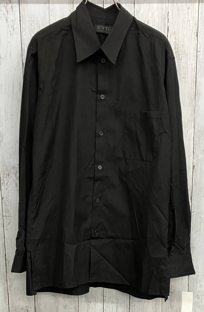 S'YTE Yohji Yamamoto 長袖シャツ サイト ヨウジヤマモト UV-B56-080 コットン ブラック size3