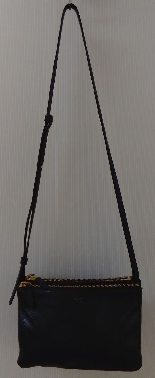 ARP24 セリーヌ トリオ ショルダーバッグ ポシェット ゴールド金具 