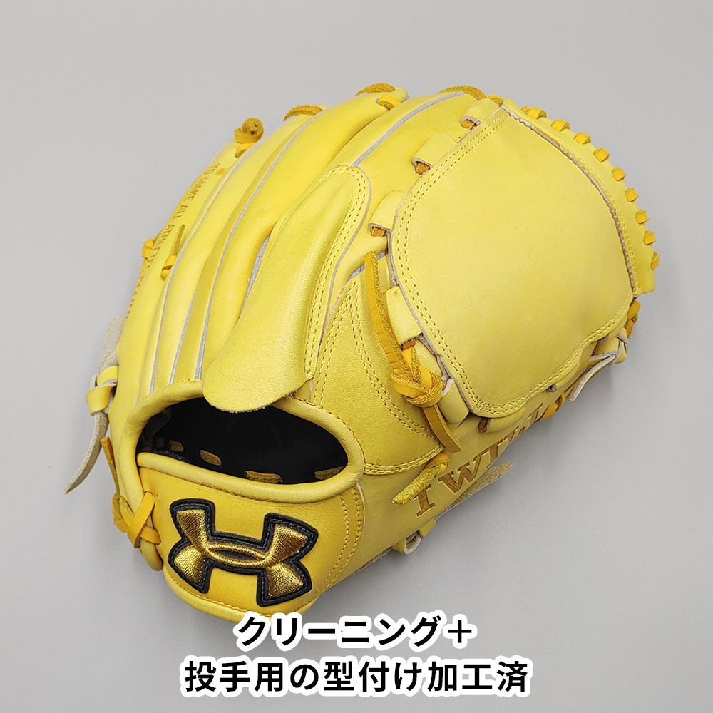 クリーニング済み 】 アンダーアーマー 軟式グローブ / 投手用 型付け