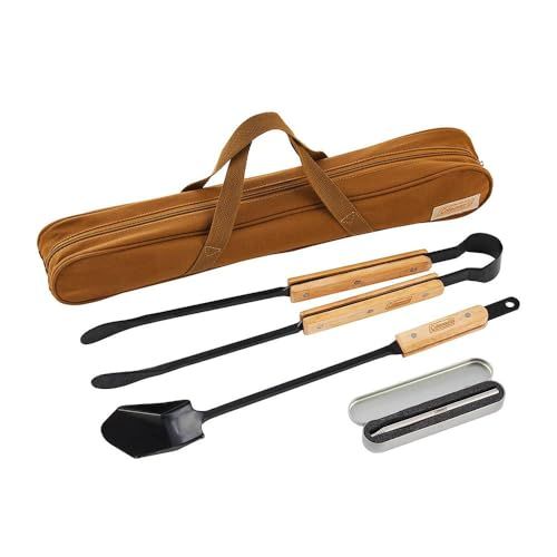 Coleman(コールマン) ボンファイアーツールセット 2000038864 アウトドア キャンプ バーベキュー BBQ 焚き火 ショベル 火ばさみ 火吹き棒 火おこし 収納ケース付きmi de65995a