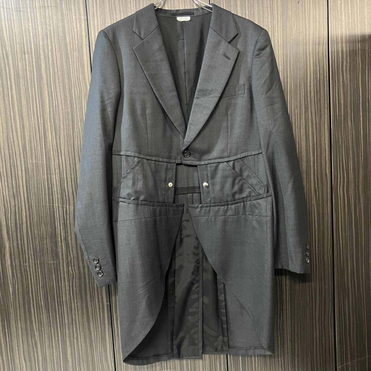 COMME des GARCONS HOMME PLUS ドッキングウール燕尾コートsizeM