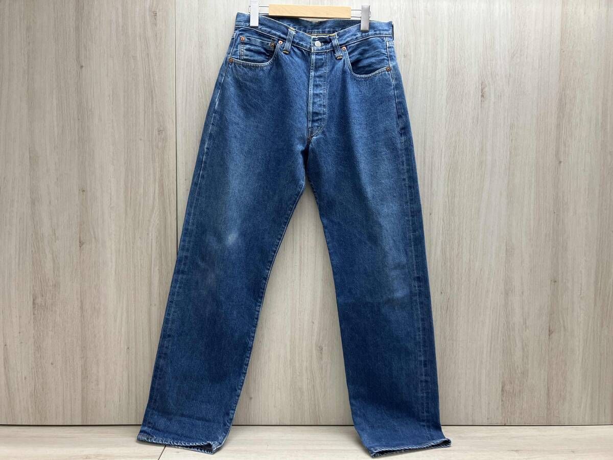 LEVI’S/リーバイス 501XX ジーンズ デニムパンツ 501-0004 1955年復刻 USA製 両面ビッグE ボタン裏555 バレンシア工場 紙パッチ 1996年製