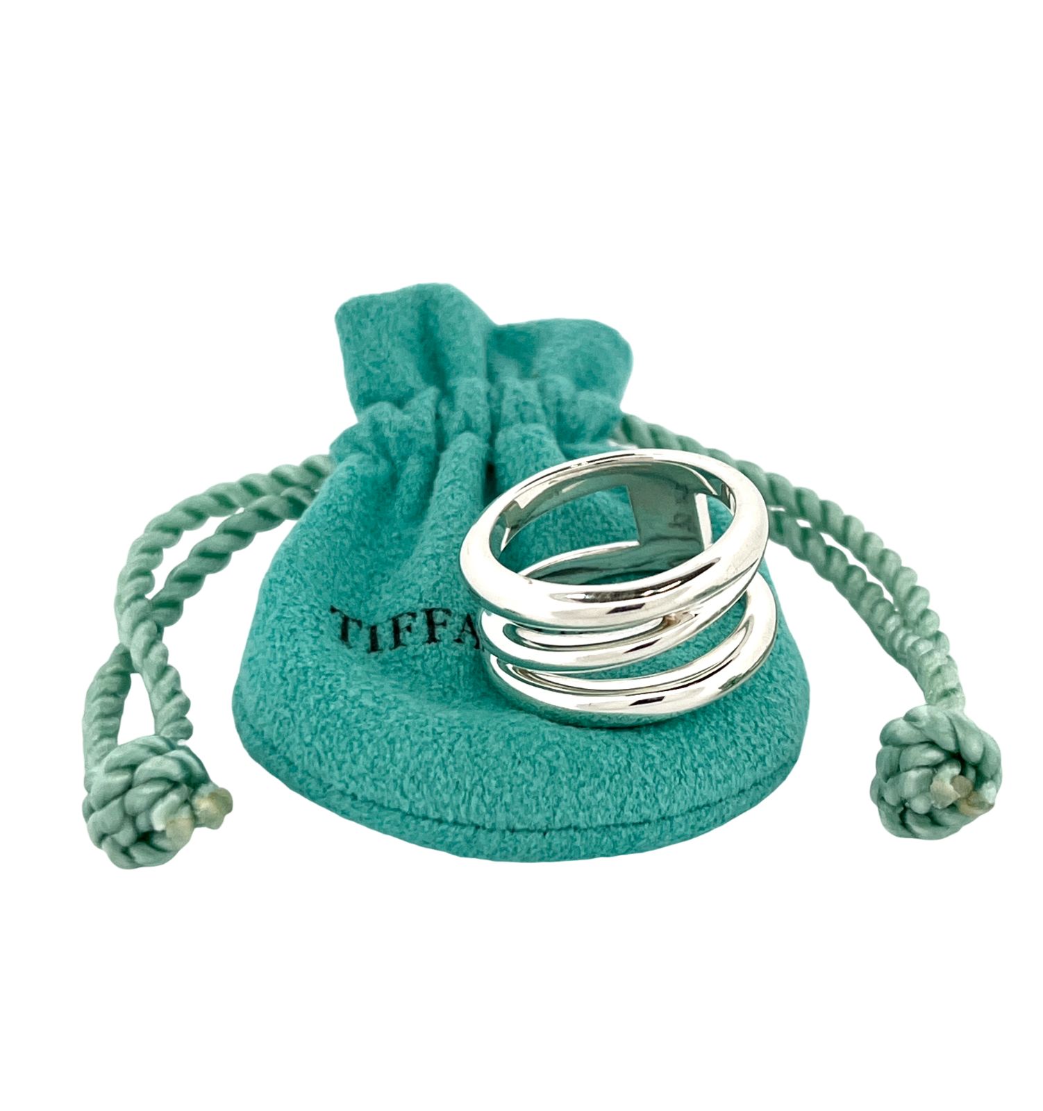 TIFFANY＆Co. ティファニー ダイアゴナル リング 指輪 925 9.3g 