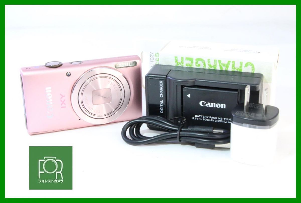 【動作保証・点検済】極上品■到着後即使える■■Canon IXY 90F ﾋﾟﾝｸ■バッテリー・チャージャー・4GB SDカード付き■EE761