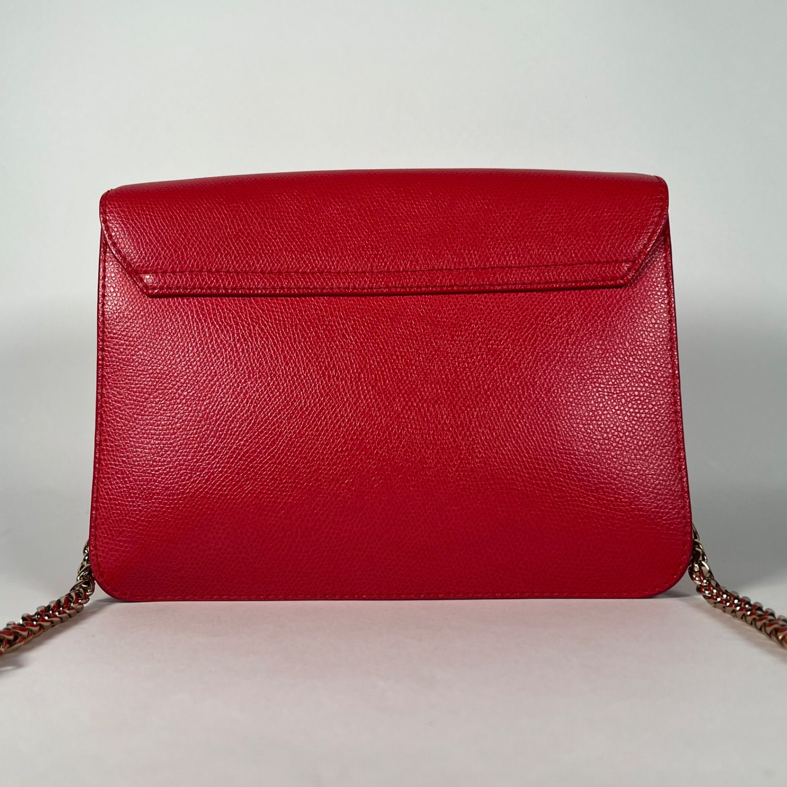B-129 FURLA フルラ メトロポリス ショルダーバッグ チェーン レザー 