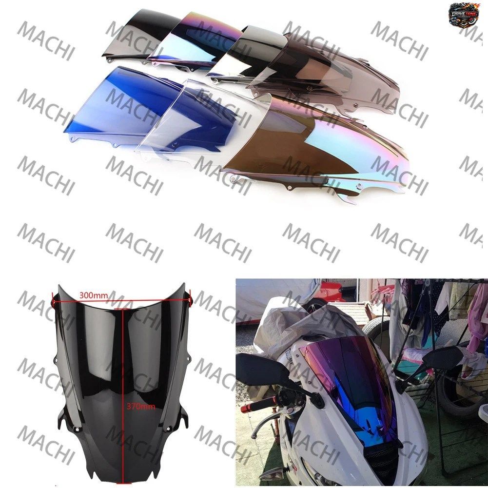 トライアンフ デイトナ 675 2009-12 用 オートバイ用スクリーン ダブルバブル ウインドシールド デフレクター プロテクター ウインドスクリ