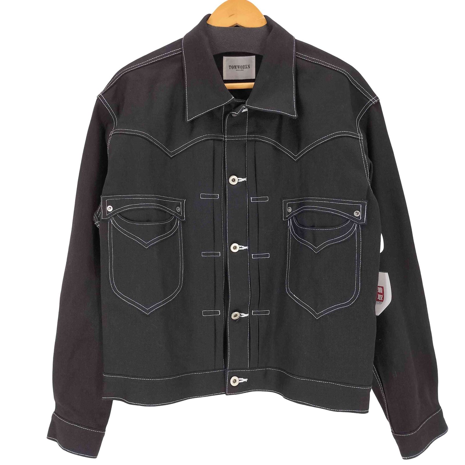 ユーズドフルギ USED古着 {{TOM WORKS}}THREE TACK JACKET デニムジャケット メンズ L