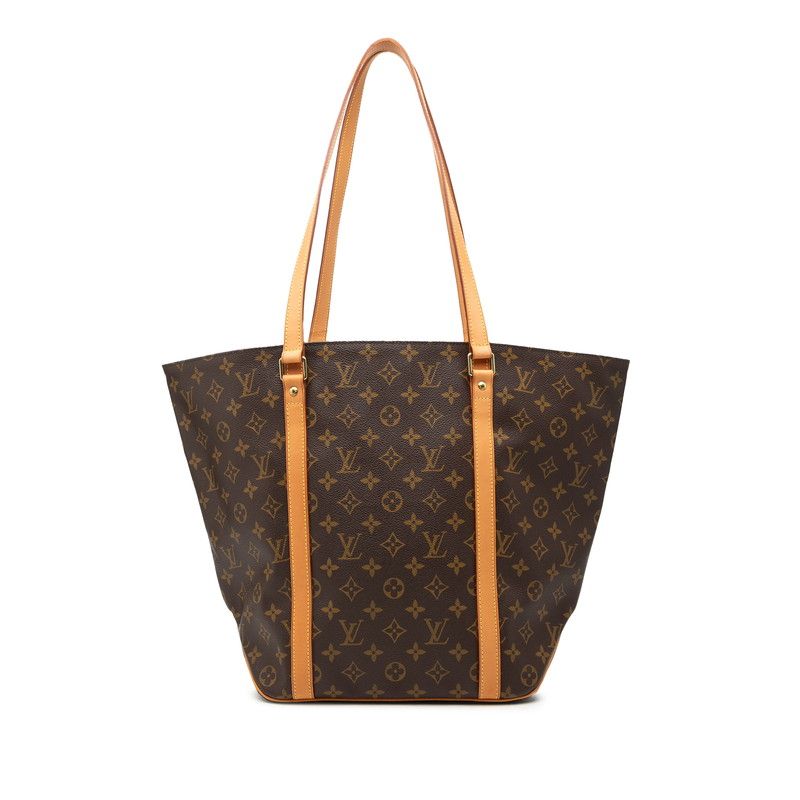 ルイ ヴィトン モノグラム サックショッピング トートバッグ ショルダーバッグ M51108 ブラウン PVC レザー レディース LOUIS VUITTON【247-71652】