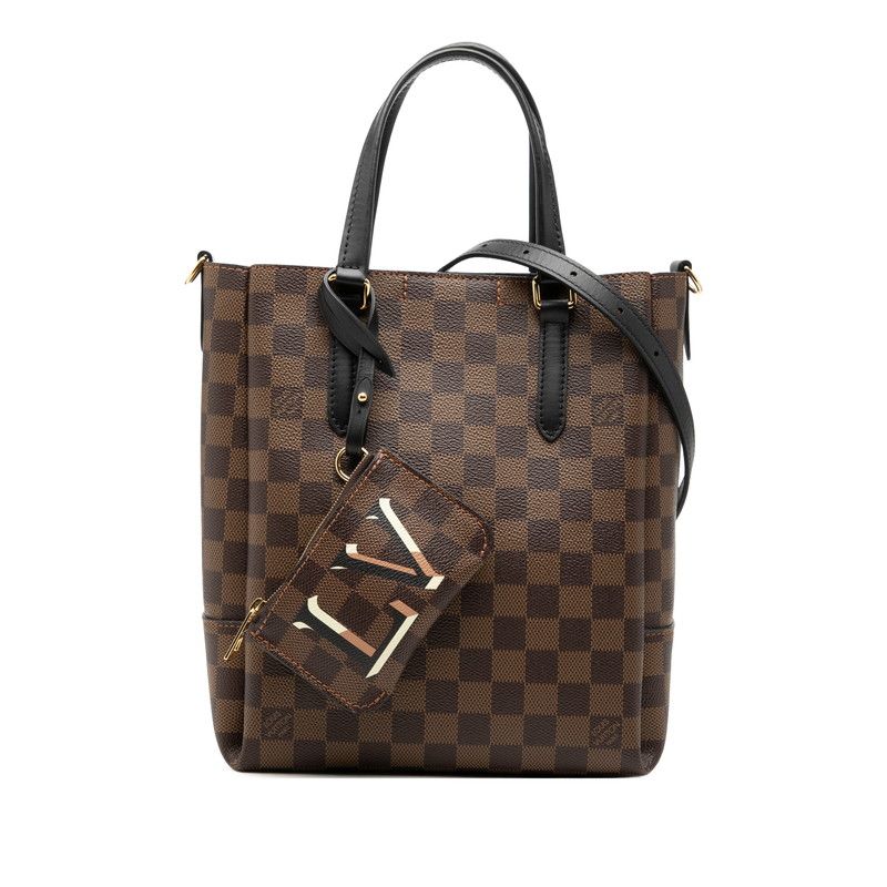 ルイ ヴィトン ダミエ ベルモントNV BB ハンドバッグ ショルダーバッグ 2WAY N60348 ブラウン PVC レザー レディース LOUIS VUITTON【228-71943】