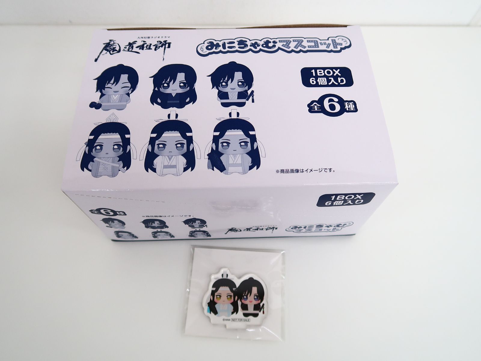 【未開封】/魔道祖師 みにちゃむマスコット 6個入り BOX/あみあみ限定ミニアクリルスタンド付き