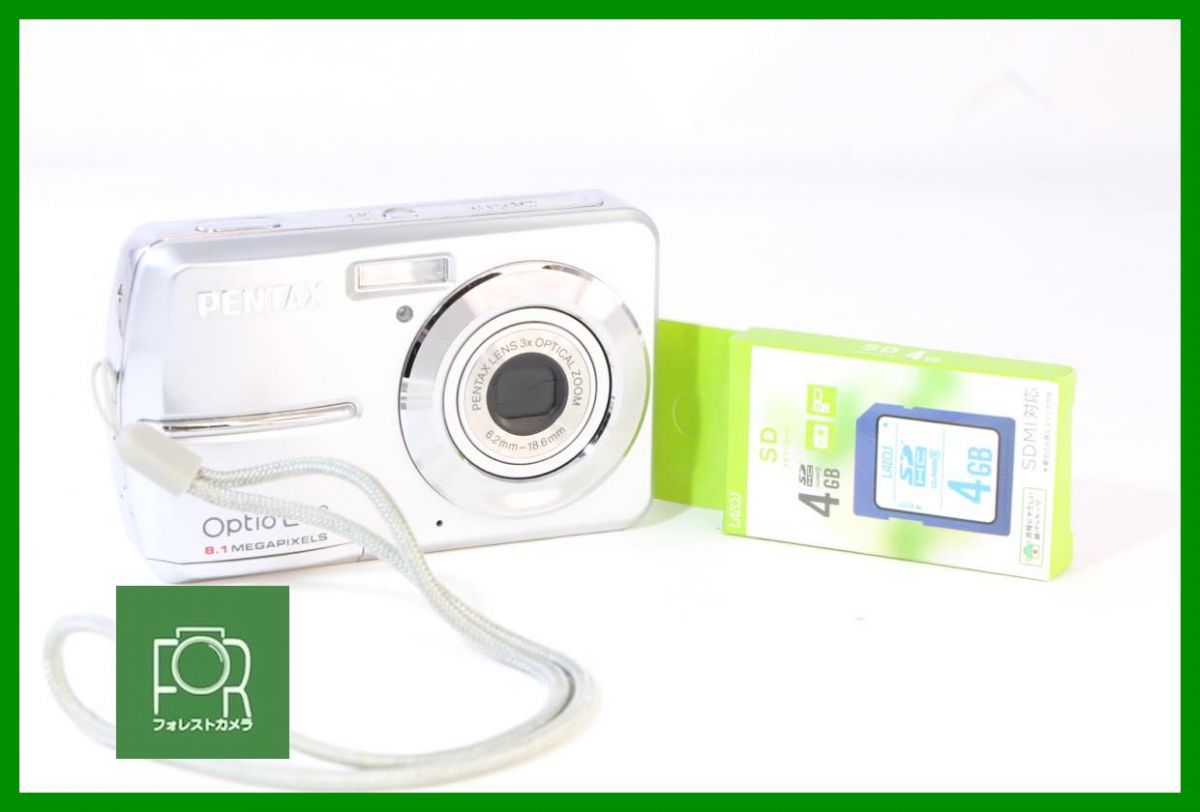 【動作保証・点検済】良品■到着後即使える■ペンタックス PENTAX OPTIO E50■単三電池対応■電池・4GB SDカード付き■AE629