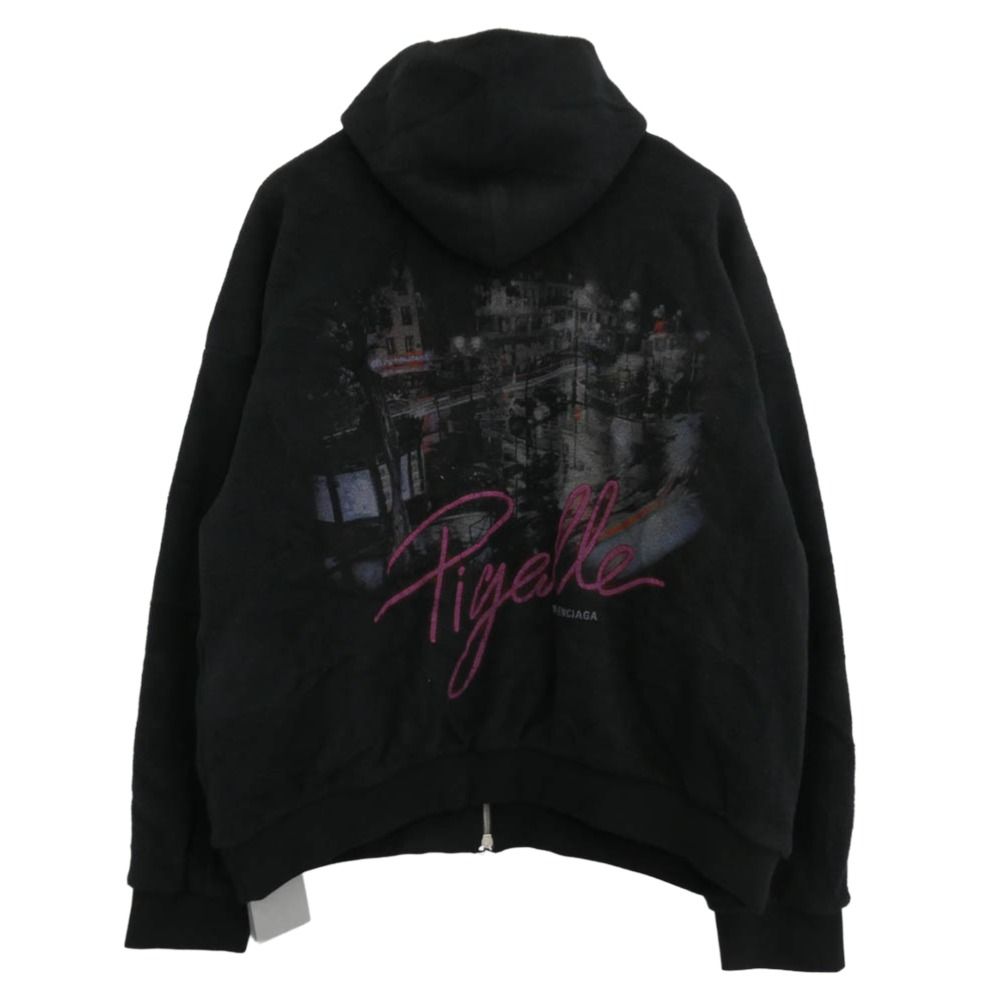 BALENCIAGA バレンシアガ 768694 TRVZ8 OUTERWEAR ZIP-UP HOODIE ボア