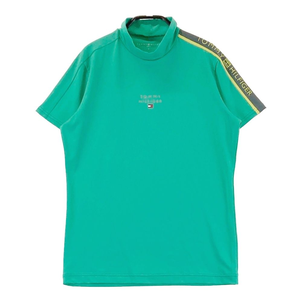 サイズ：M TOMMY HILFIGER GOLF トミー ヒルフィガーゴルフ ハイネック 半袖Tシャツ グリーン系 [240101684153] ゴルフウェア レディース ストスト