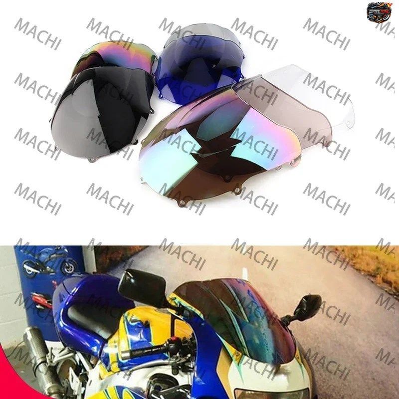 スズキ 1996-1999 GSXR600 GSXR750 用モーターサイクルウィンドディフレクター ダブルバブルウインドシールドディフレクタープロテクターウ