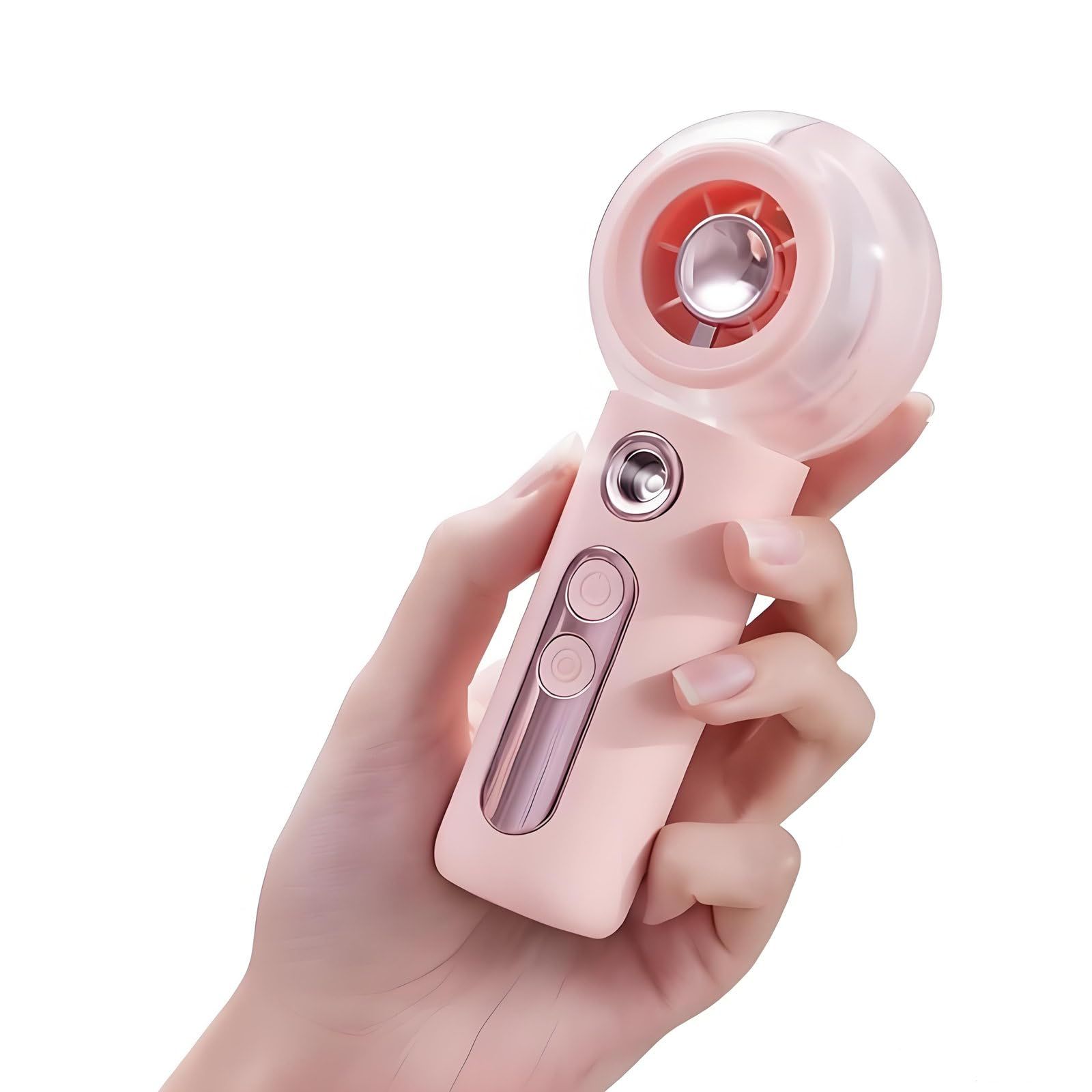 新型ハンディファンミスト 携帯扇風機 充電式 超軽量 ハンド扇風機 冷風+加湿 ミストファン 冷却スプレー機能 1秒冷感 冷ミスト 手持ち扇風機 4段階パワフル風量 瞬間冷却 長時間連続使用 室内・アウトドア 熱中症 暑さ対策 卓上/手持ちe