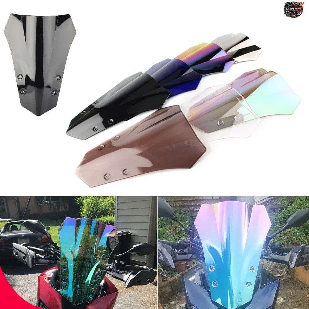 ヤマハ FJ 09 FJ09 MT09 MT-09 TRACER 900 用ダブルバブルウインドシールドディフレクタープロテクターウインドスクリーン 2015 2016 2017