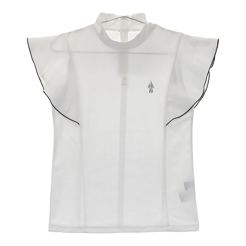 サイズ：1 23区GOLF ニジュウサンクゴルフ フレアスリーブ ハイネック 半袖Ｔシャツ ホワイト系 [240101695626] ゴルフウェア レディース ストスト