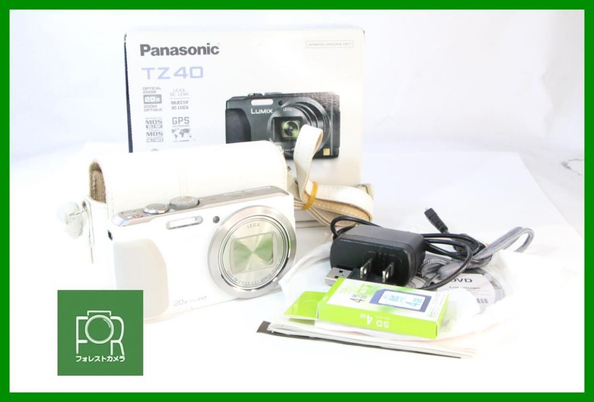 【動作保証・点検済】良品■到着後即使える■Panasonic DMC-TZ40■バッテリー・チャージャー・4GB SDカード・箱付き■AH516
