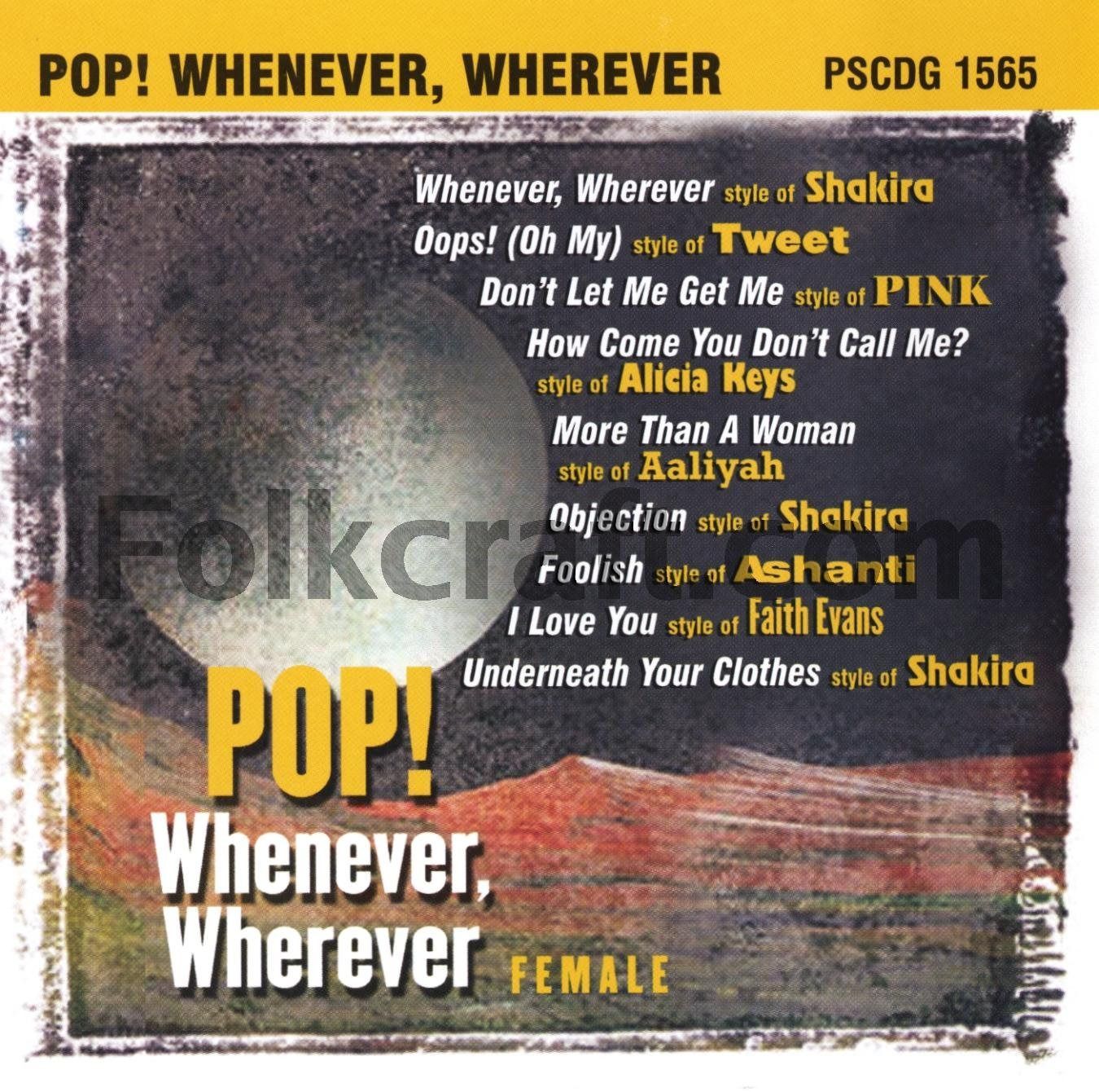 【CD】Karaoke: Pop Whenever Wherever Female
