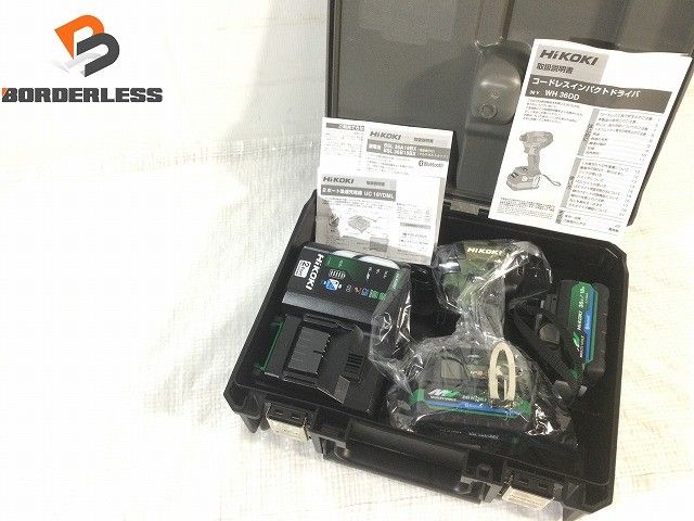 ☆未使用☆HiKOKI ハイコーキ 36V コードレスインパクトドライバー WH36DD(2XHGSZ) フォレストグリーン フルセット マルチボルト129037