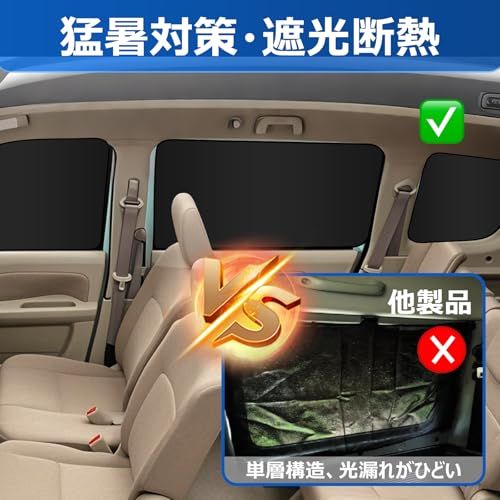 BLUESEATEC スズキ エブリイ DA17V系 遮光 カーテン マグネット H27.2-現行 着脱簡単 車種専用設計 車中泊 日除け 収納袋付き 7枚セットas e7842b2d