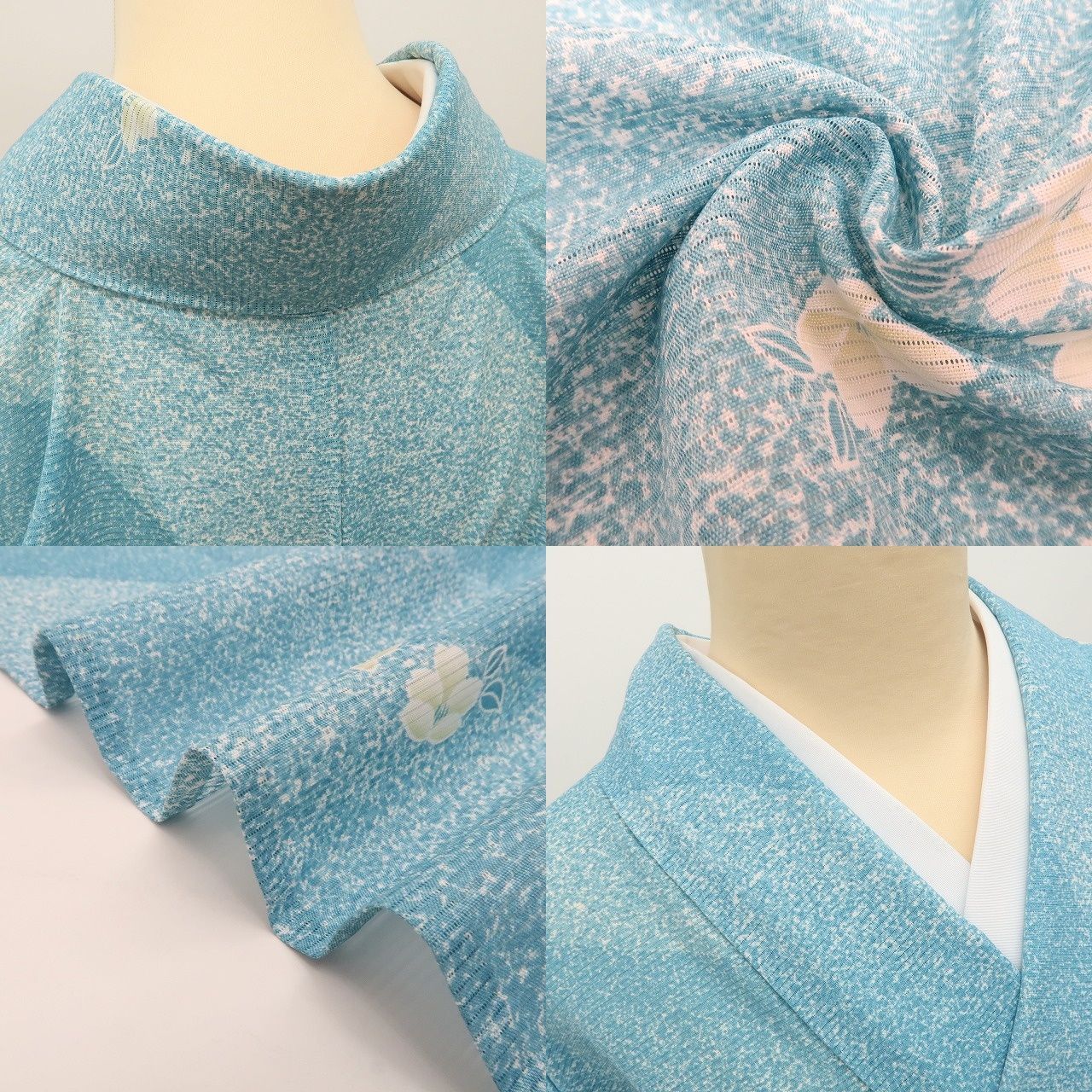 百華❀Y4986◇美品 洗える夏着物 絽 桜 手縫い仕立て 小紋 - メルカリ