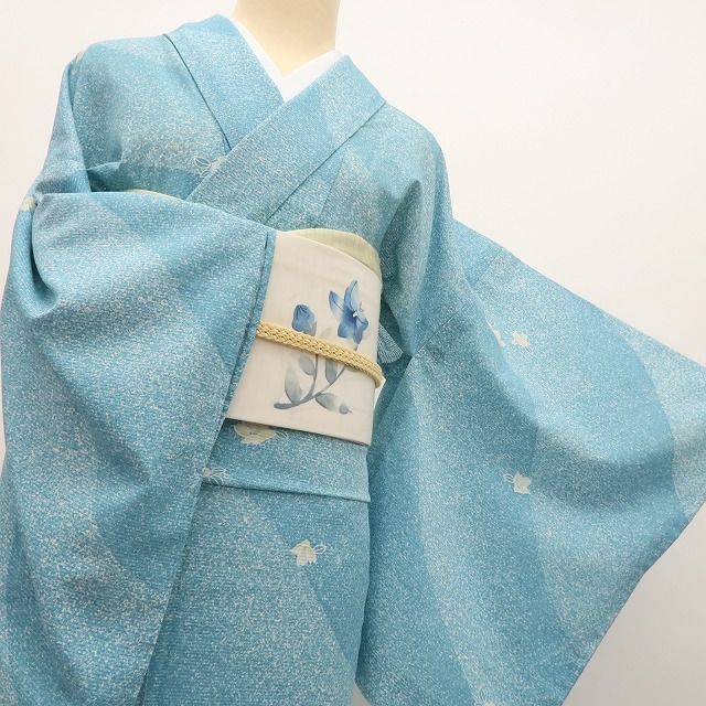 百華❀Y4986◇美品 洗える夏着物 絽 桜 手縫い仕立て 小紋 - メルカリ